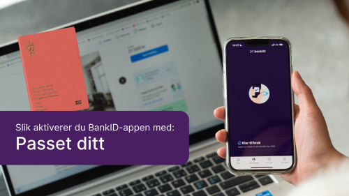 Slik aktiverer du BankID-appen med pass som metode guide image